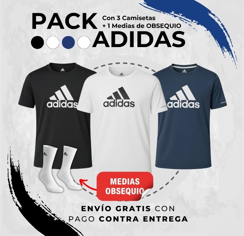 Pack X3 Camisetas LOGOGRANDE + Medias Obsequio (AD)