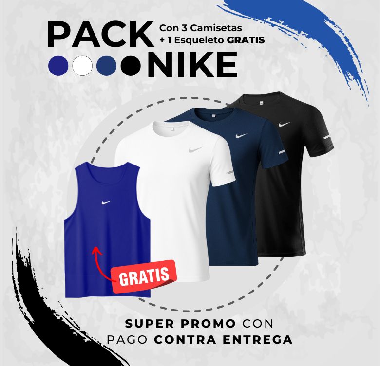 Pack X3 Camisetas + 1 Esqueleto GRATIS