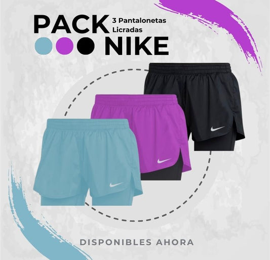 Pack Pantalonetas Licradas Dama X3